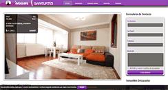 Desktop Screenshot of inmobiliariasanturtzi.com